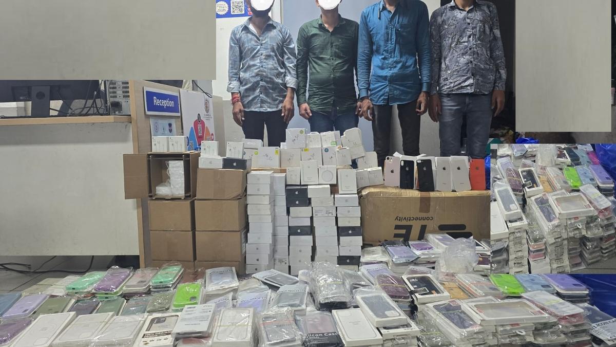 Counterfeit Apple accessories worth ₹1.01 crore seized in Hyderabad’s Jagadish market